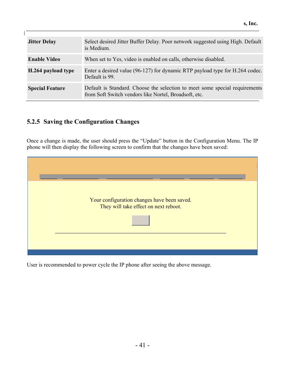 5 saving the configuration changes | Grandstream Networks GXV-3000 User Manual | Page 41 / 62