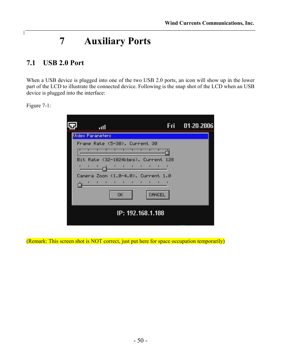 7auxiliary ports | Grandstream Networks GXV-3000 User Manual | Page 50 / 62