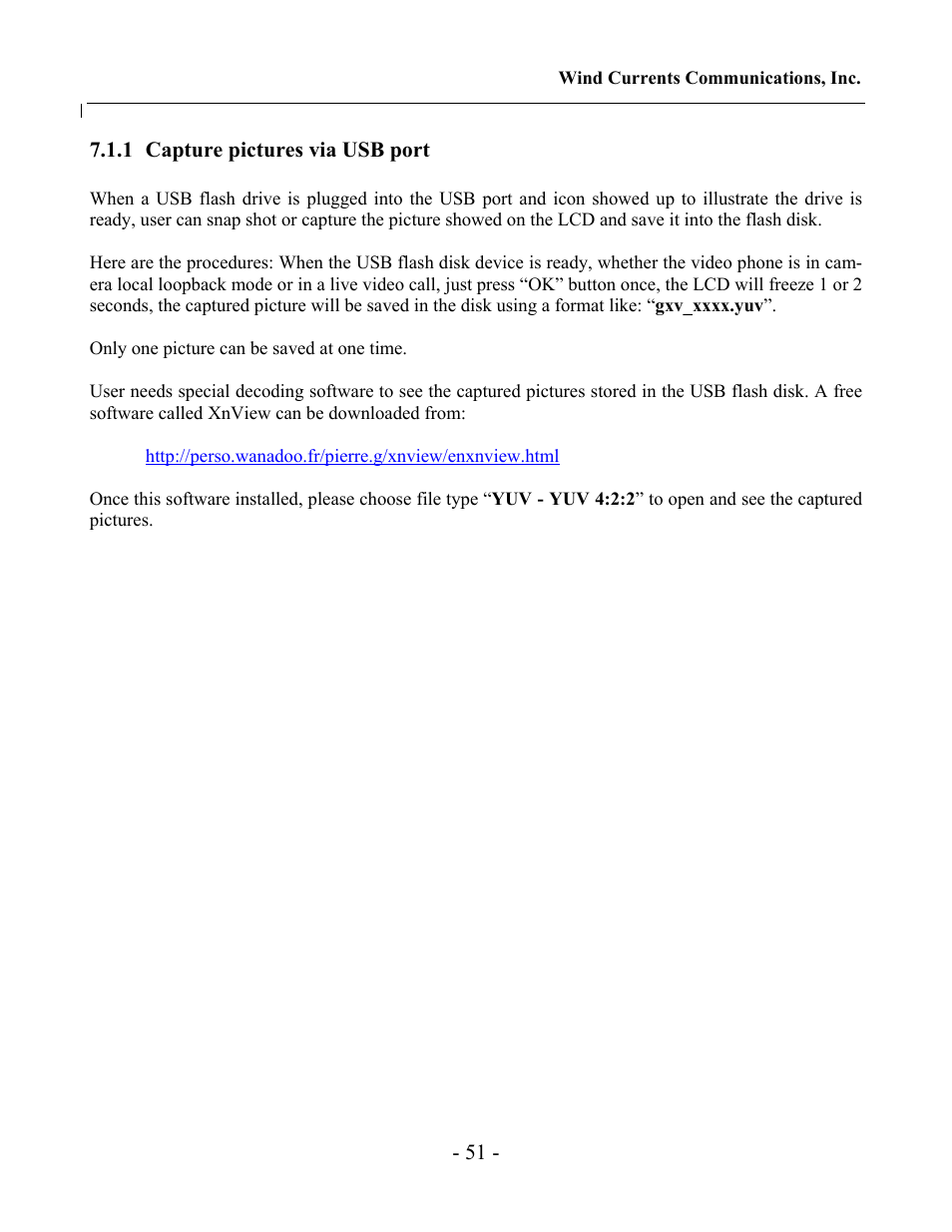 Grandstream Networks GXV-3000 User Manual | Page 51 / 62