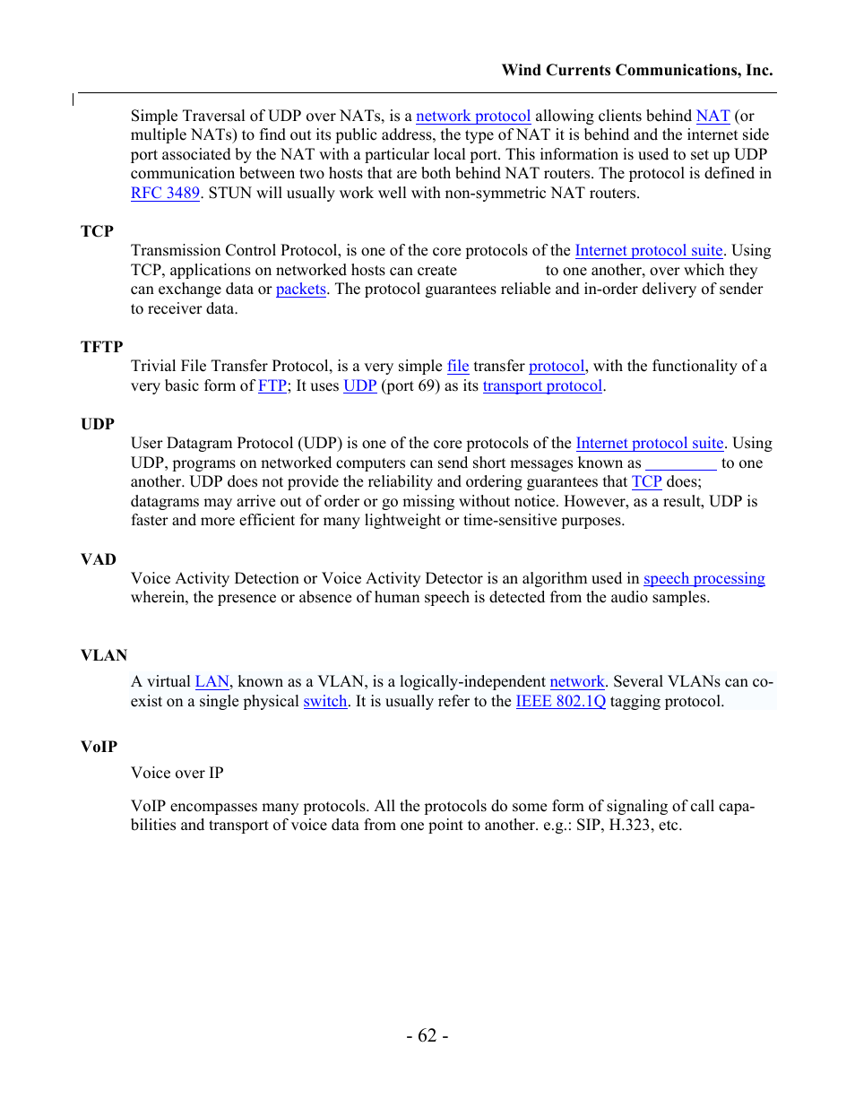 Grandstream Networks GXV-3000 User Manual | Page 62 / 62