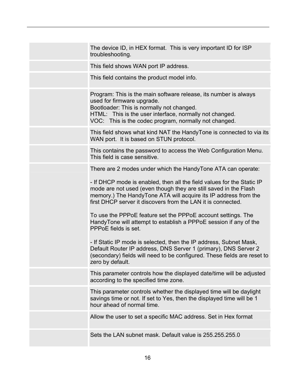 Grandstream Networks 486 User Manual | Page 16 / 28
