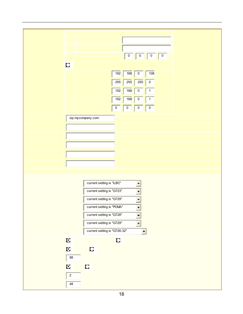 Grandstream Networks 486 User Manual | Page 18 / 28