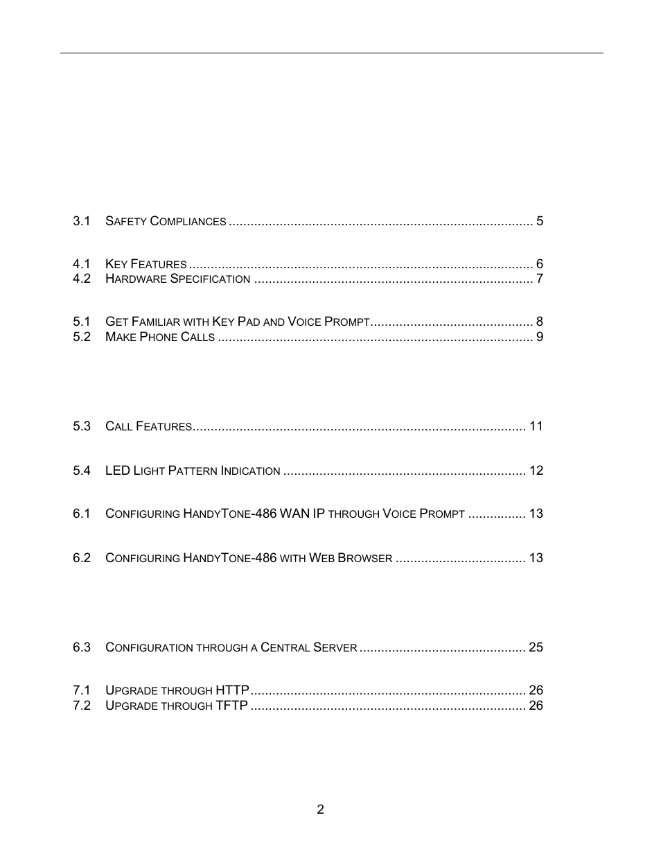 Grandstream Networks 486 User Manual | Page 2 / 28