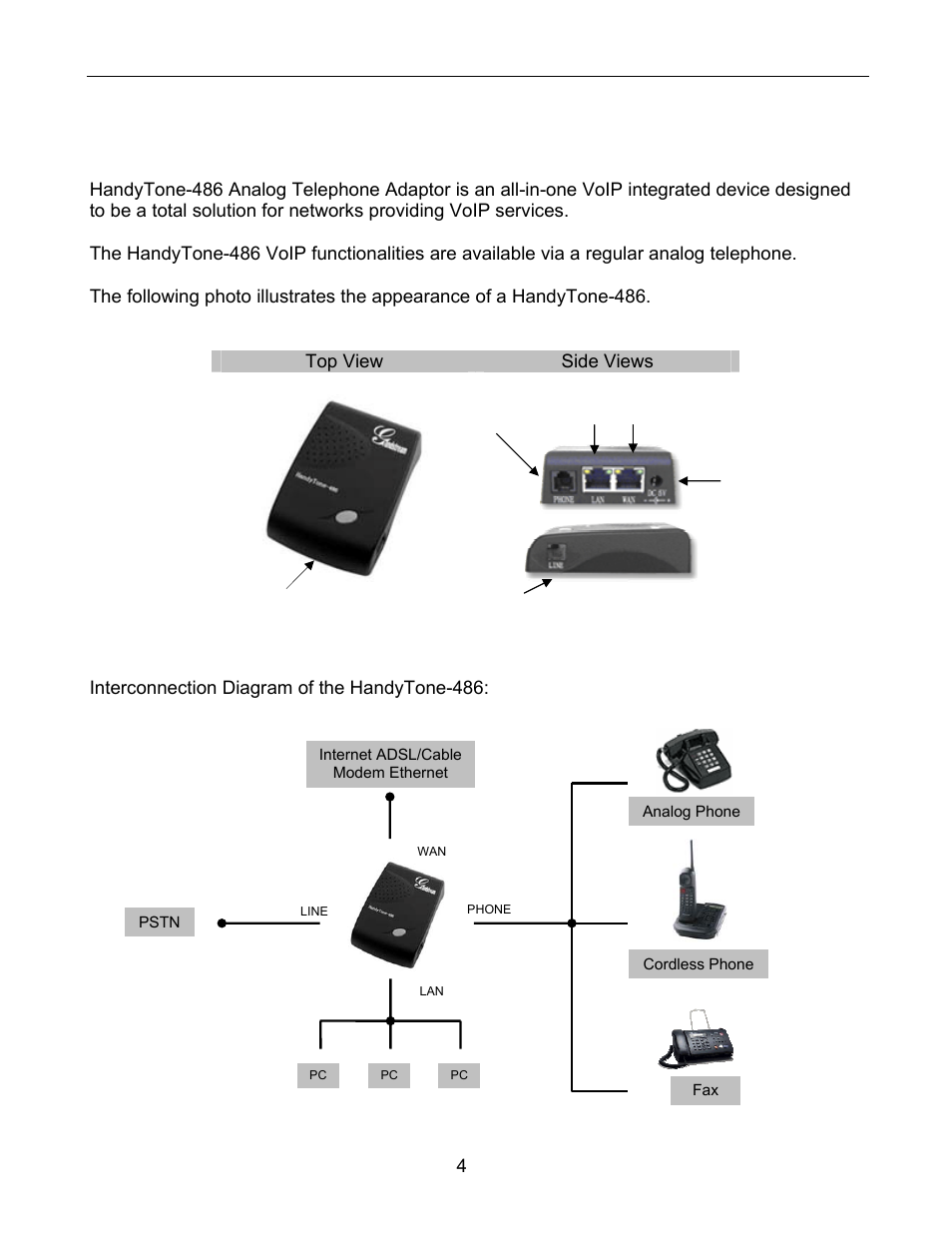 2 installation | Grandstream Networks 486 User Manual | Page 4 / 28