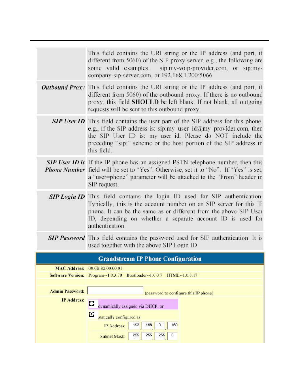 Grandstream Networks BudgeTone-100 User Manual | Page 21 / 30