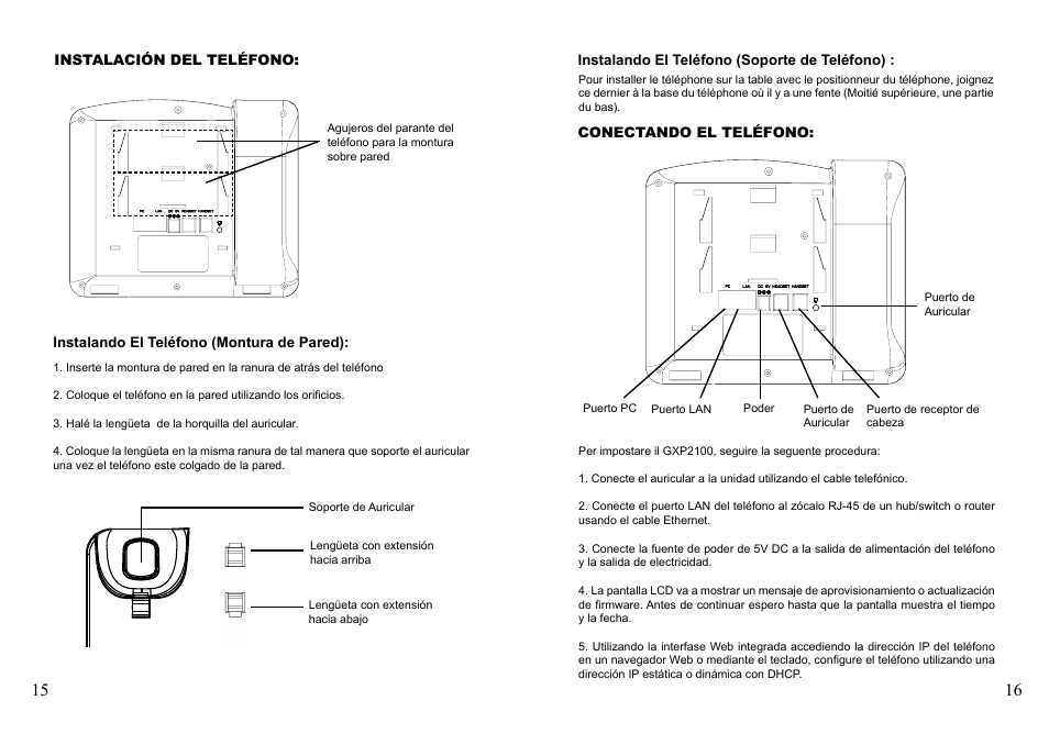 Grandstream Networks GXP2100 User Manual | Page 10 / 23