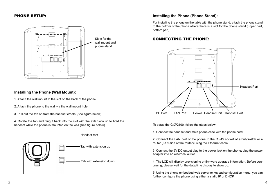 Grandstream Networks GXP2100 User Manual | Page 4 / 23