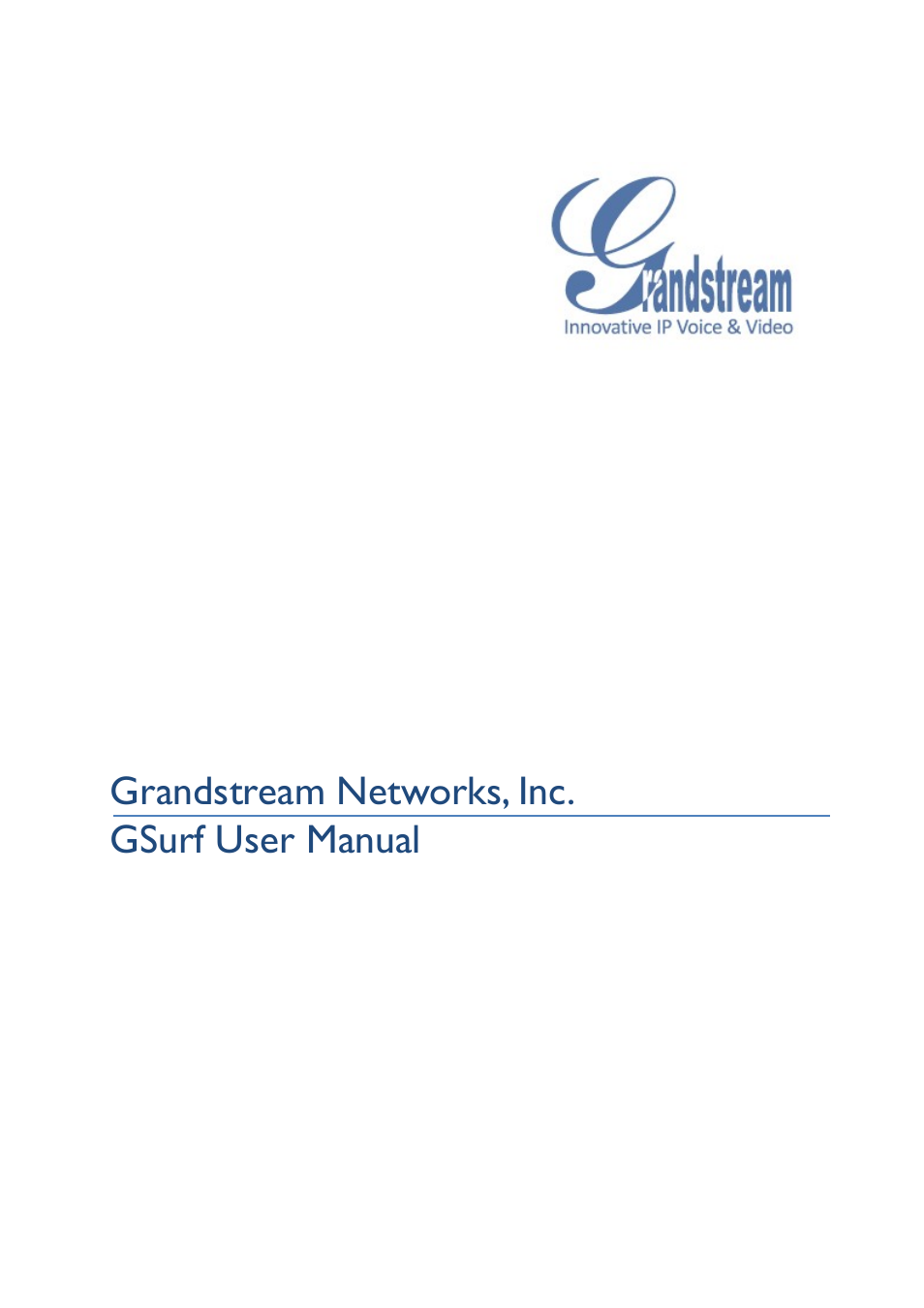 Grandstream Networks Security Camera User Manual | 11 pages