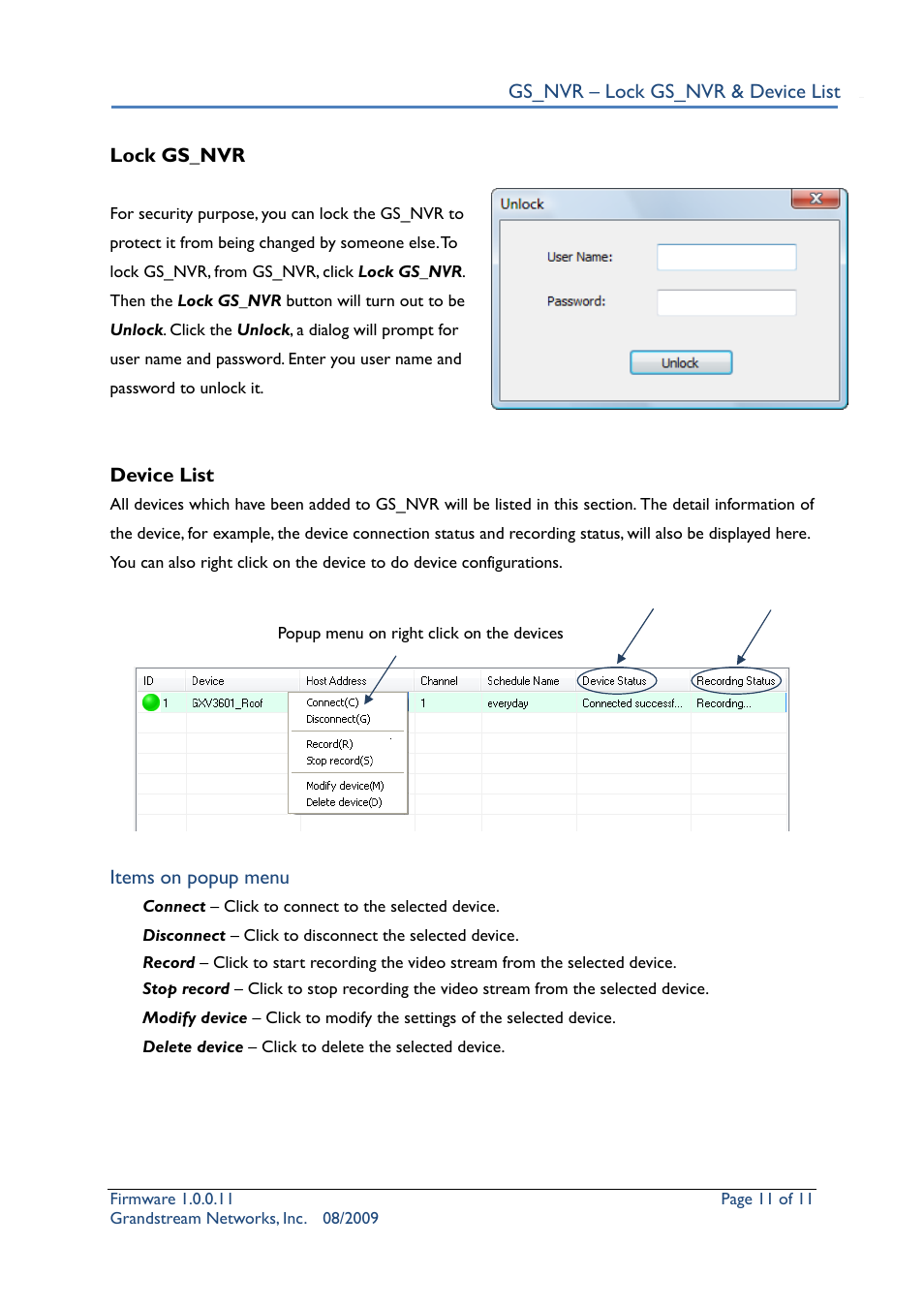 Grandstream Networks Security Camera User Manual | Page 11 / 11