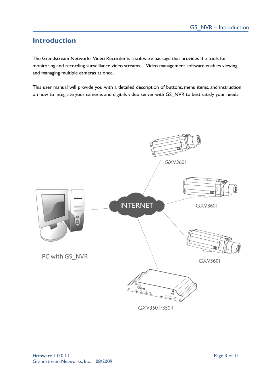 Introduction | Grandstream Networks Security Camera User Manual | Page 3 / 11