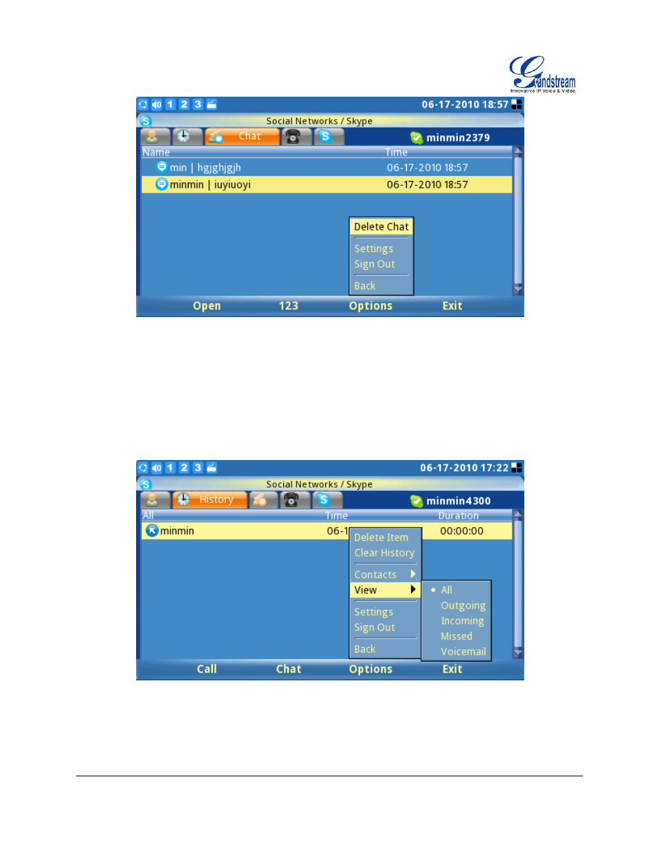 History | Grandstream Networks GXV3140 User Manual | Page 14 / 18