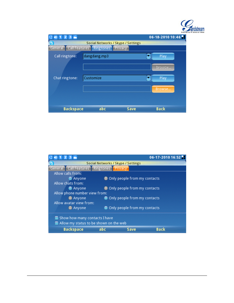Grandstream Networks GXV3140 User Manual | Page 8 / 18
