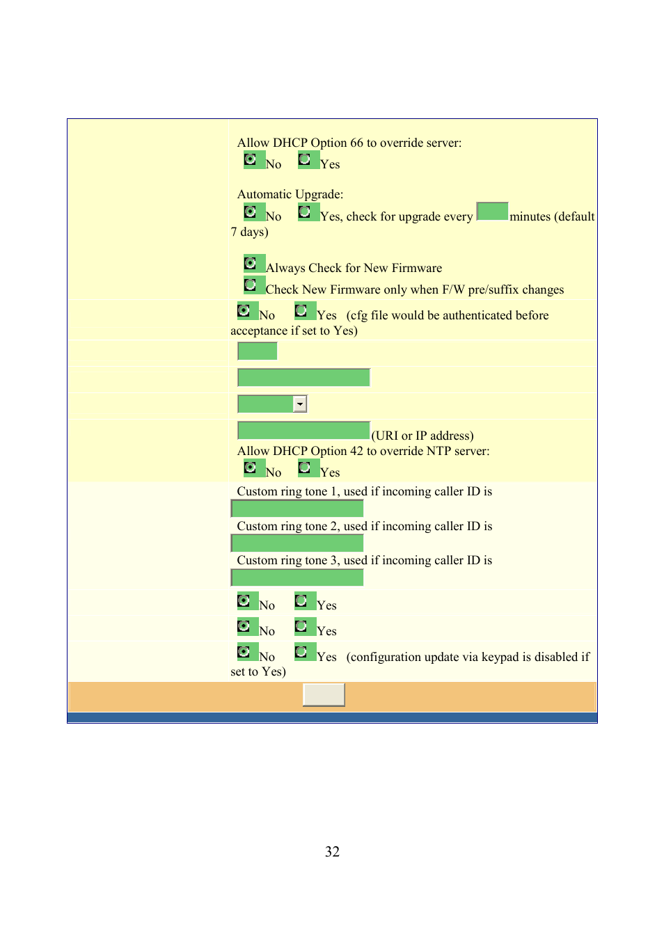 Grandstream Networks BudgeTone-200 User Manual | Page 32 / 54