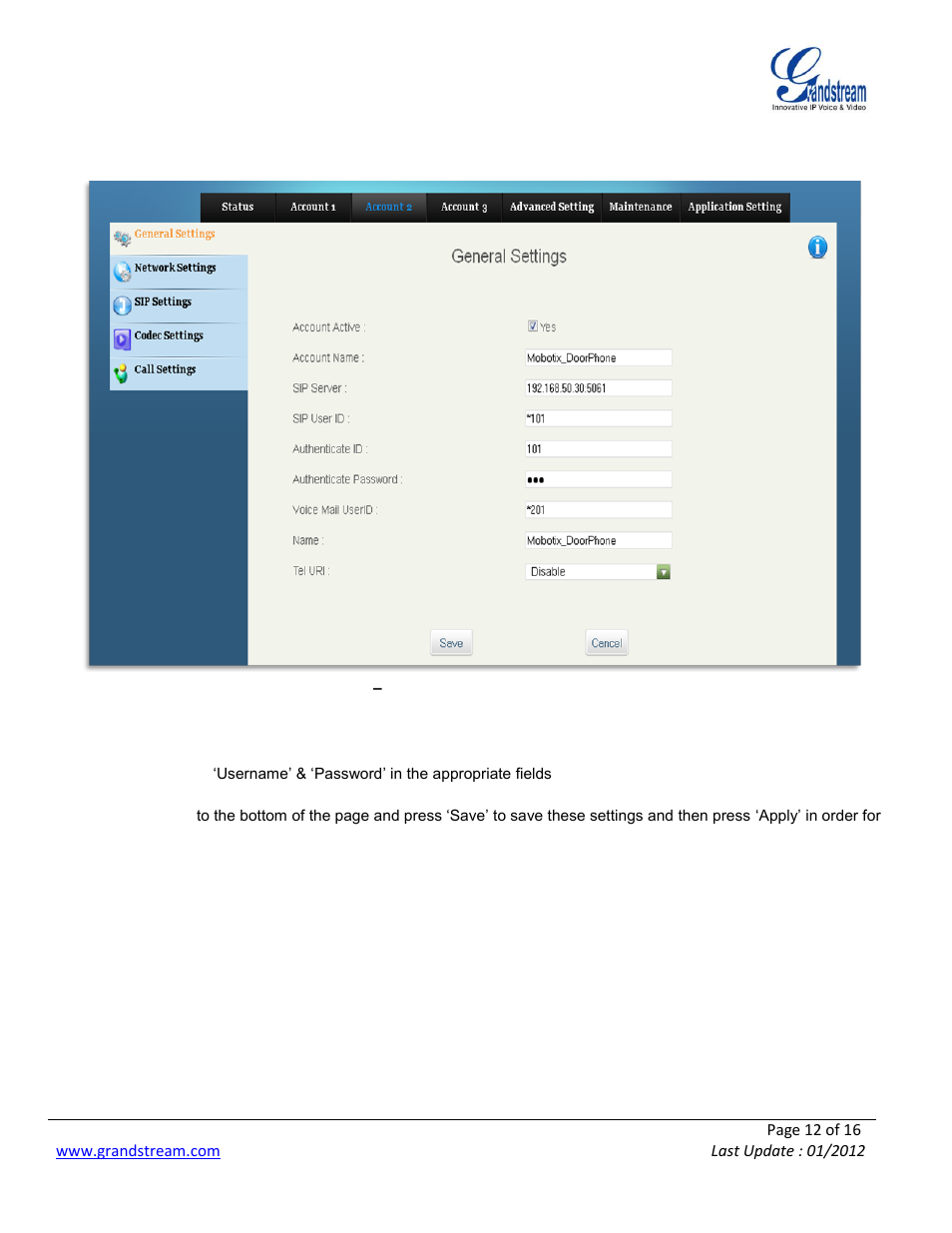 Grandstream Networks MOBOTIX GXV-3140 User Manual | Page 12 / 16