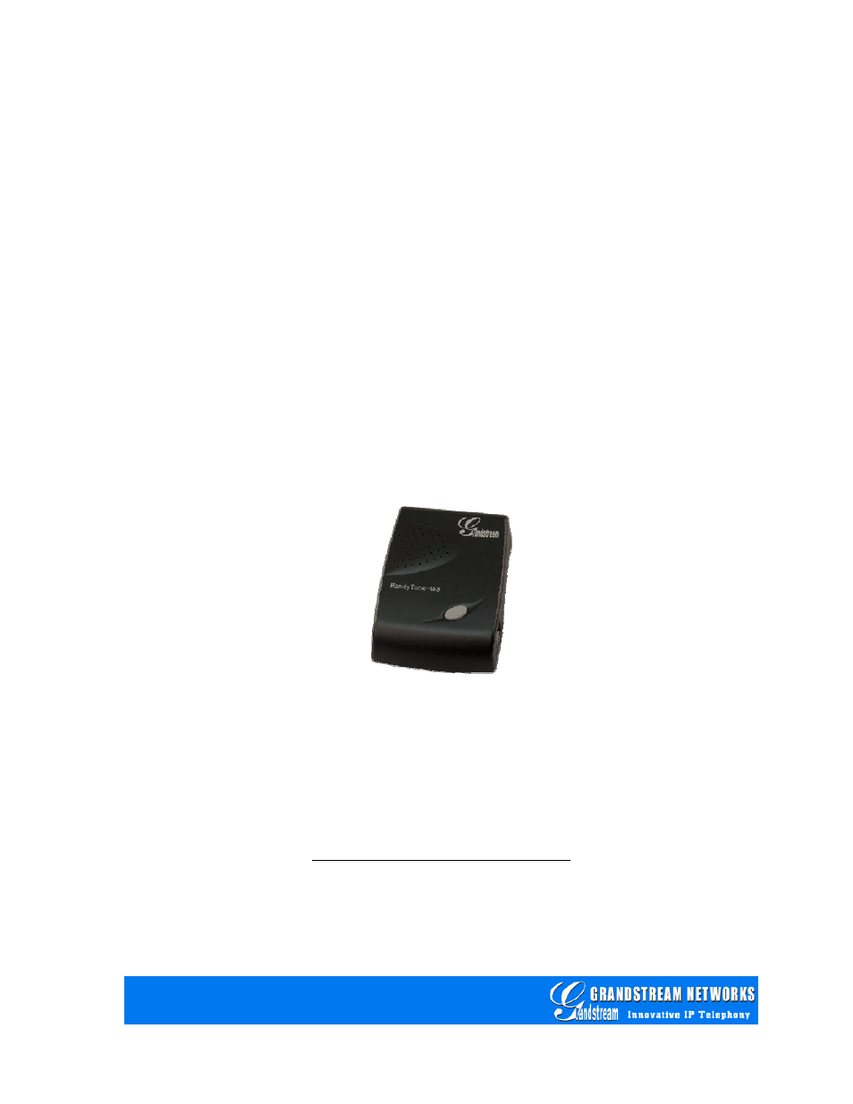 Grandstream Networks HandyTone-496 User Manual | 41 pages