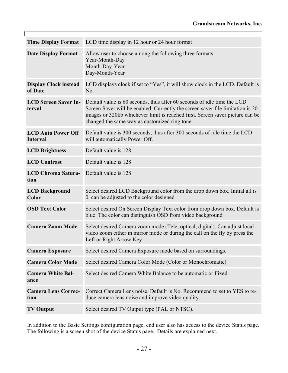 Grandstream Networks Grandstream GXV-3000 User Manual | Page 27 / 62