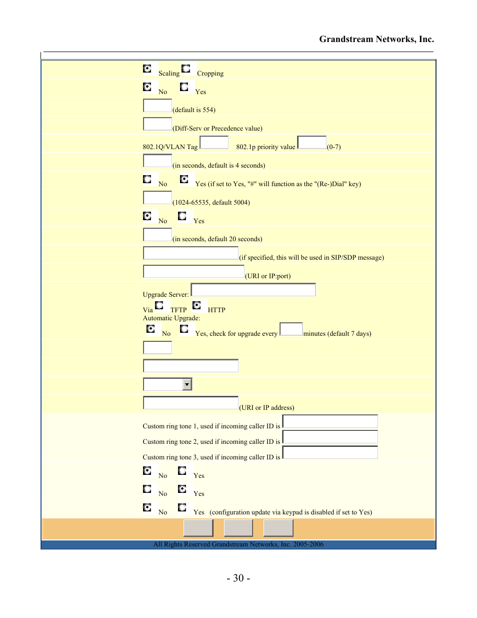 Gxv-3000 user manual grandstream networks, inc | Grandstream Networks Grandstream GXV-3000 User Manual | Page 30 / 62