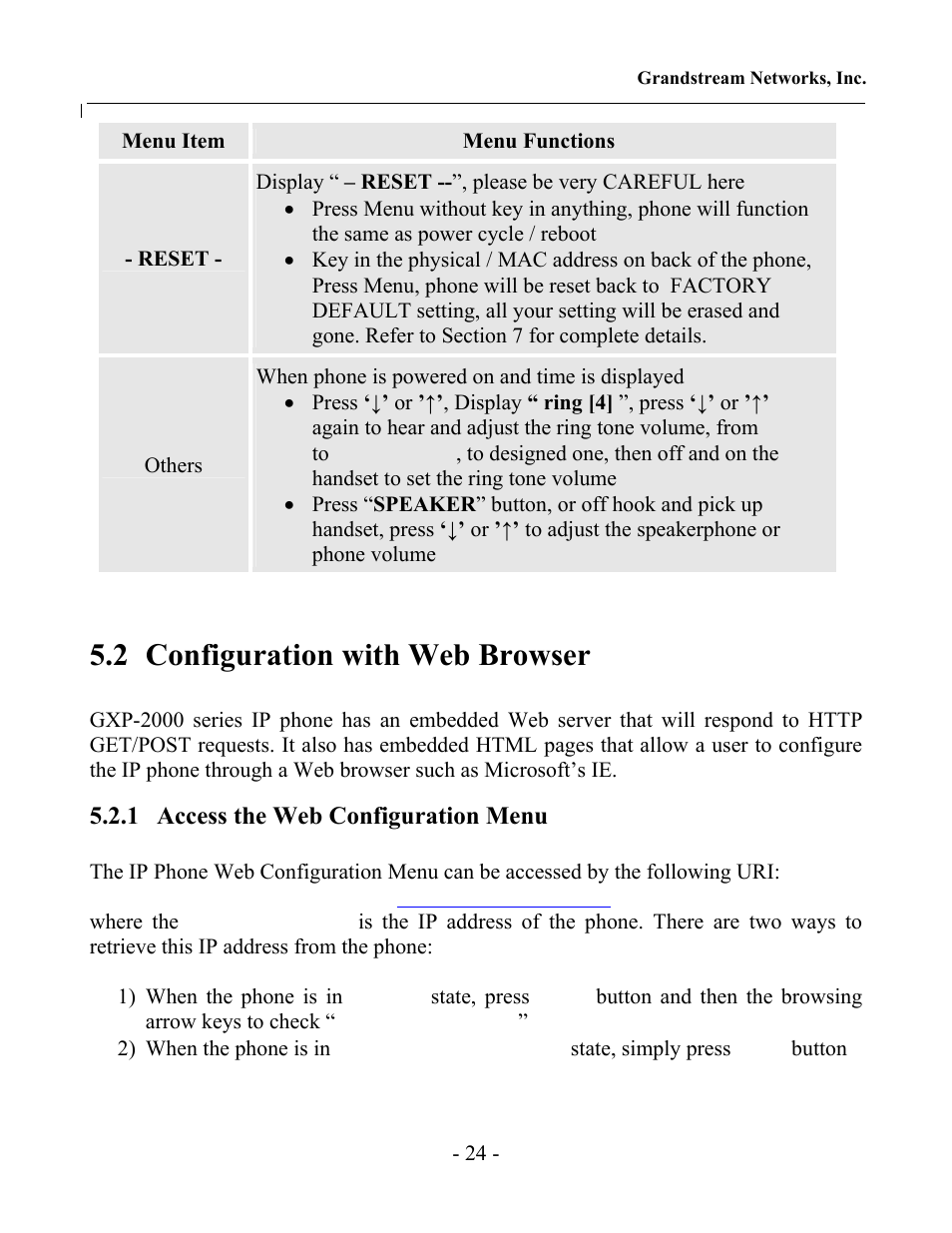 2 configuration with web browser | Grandstream Networks GXP-2000 User Manual | Page 23 / 42