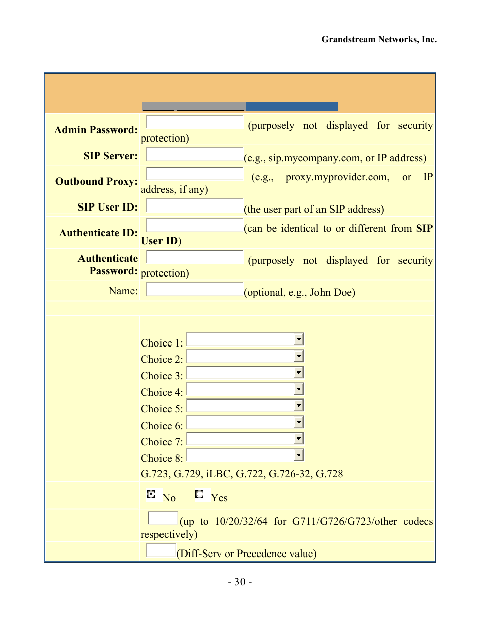 Grandstream Networks GXP-2000 User Manual | Page 29 / 42