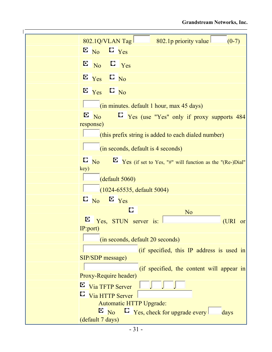 Grandstream Networks GXP-2000 User Manual | Page 30 / 42
