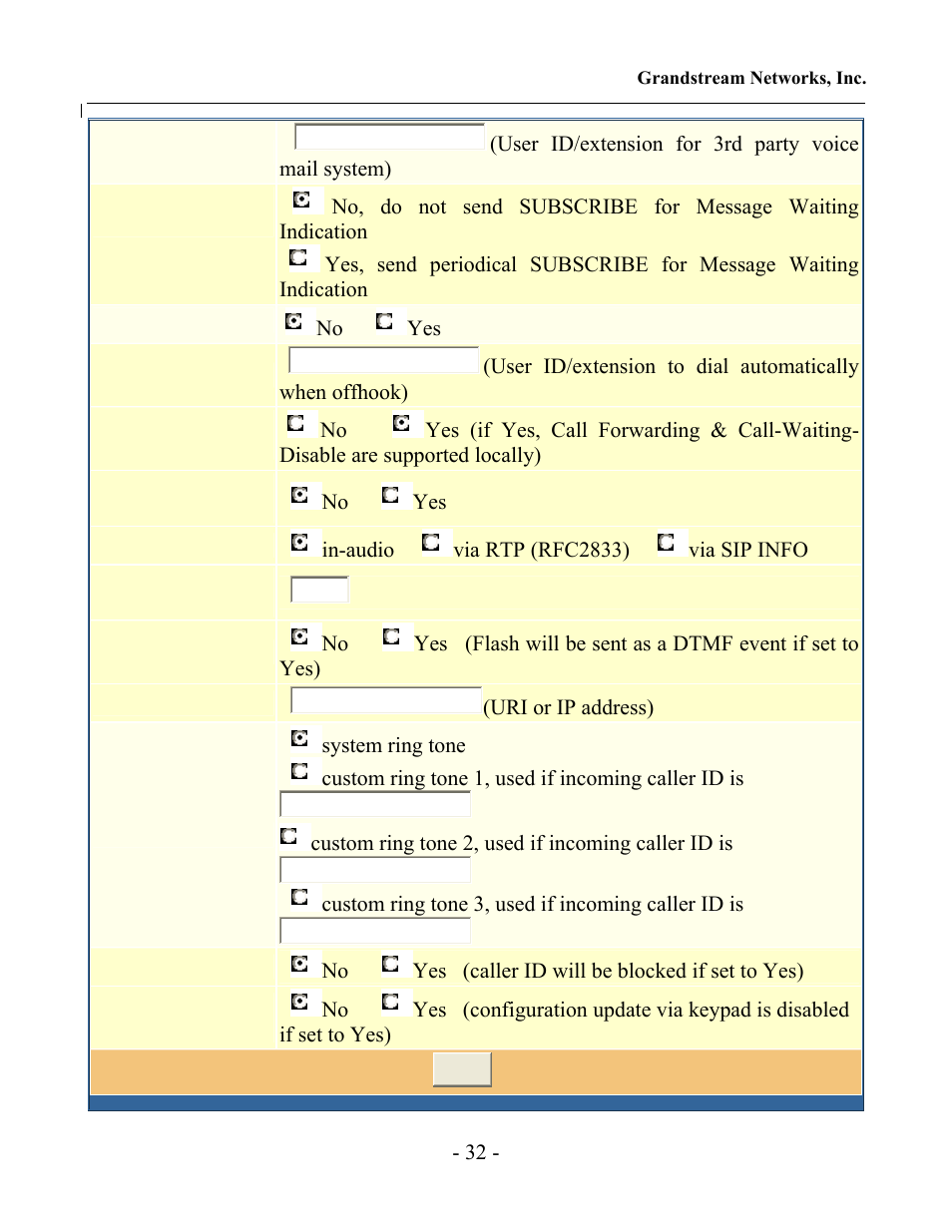 Grandstream Networks GXP-2000 User Manual | Page 31 / 42