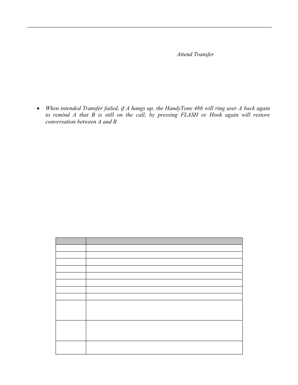 Call features | Grandstream Networks HANDYTONE 486 User Manual | Page 11 / 29