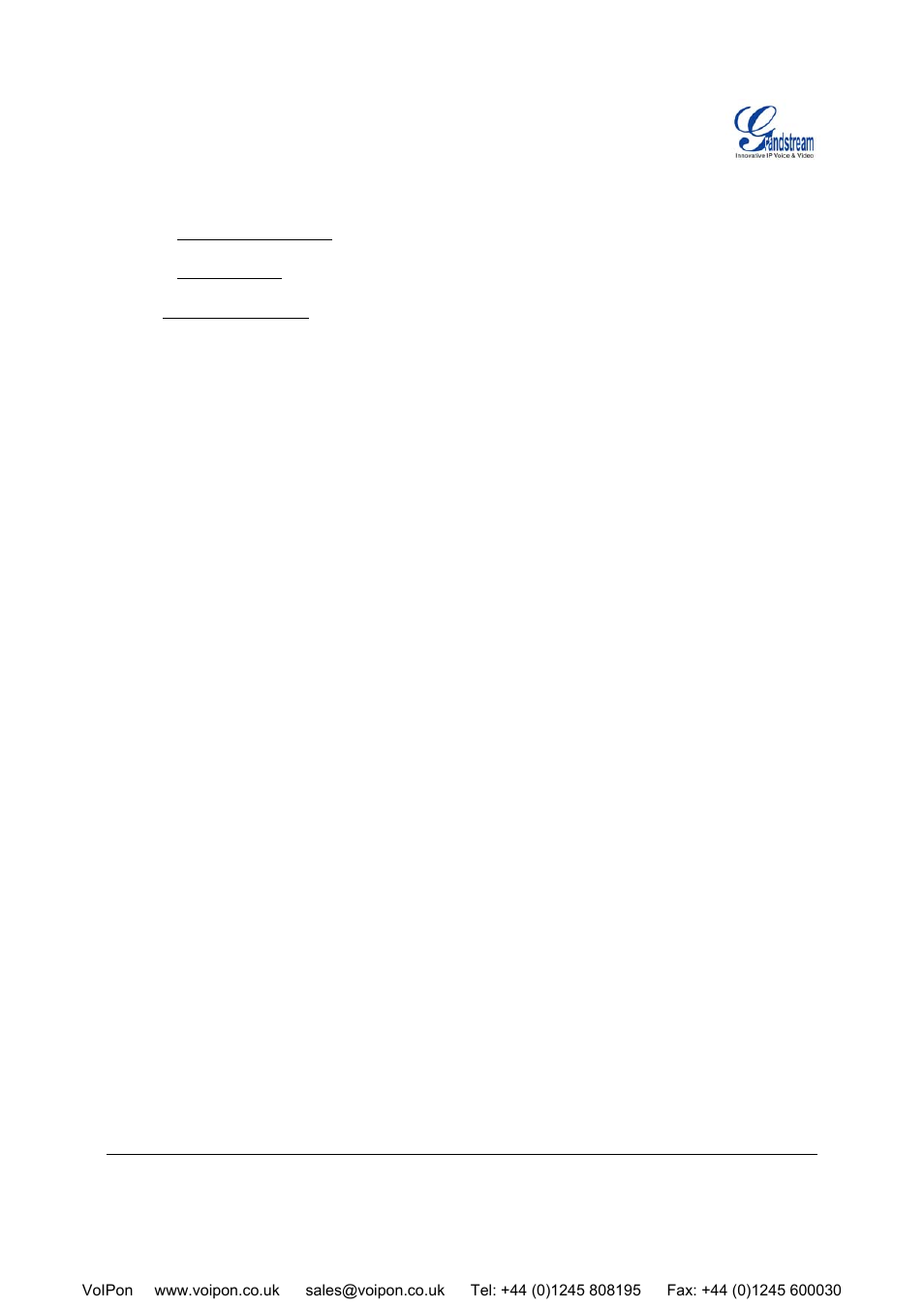 Grandstream Networks HT-496 User Manual | Page 12 / 33