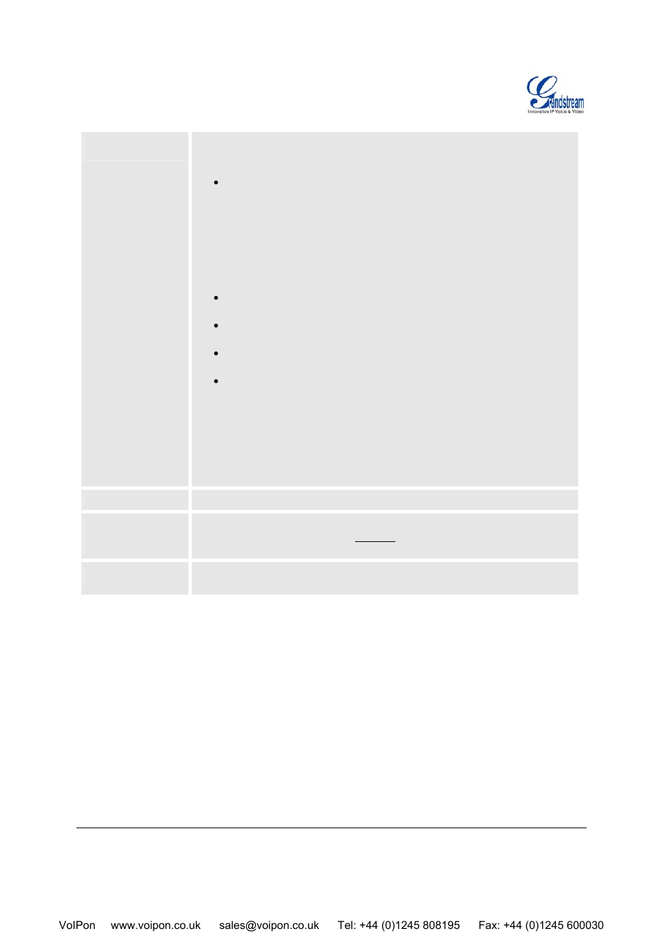 Grandstream Networks HT-496 User Manual | Page 18 / 33