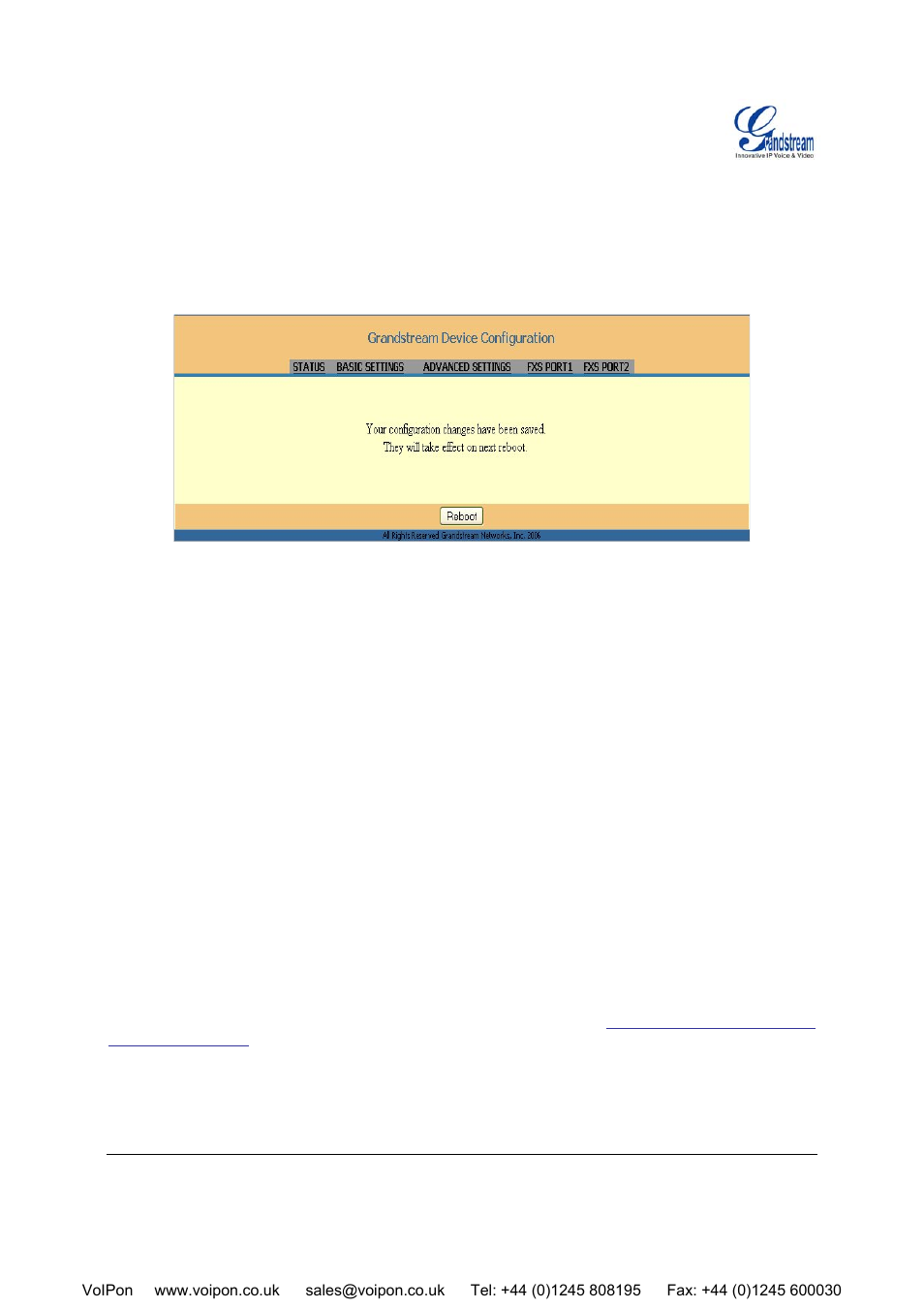 Grandstream Networks HT-496 User Manual | Page 26 / 33