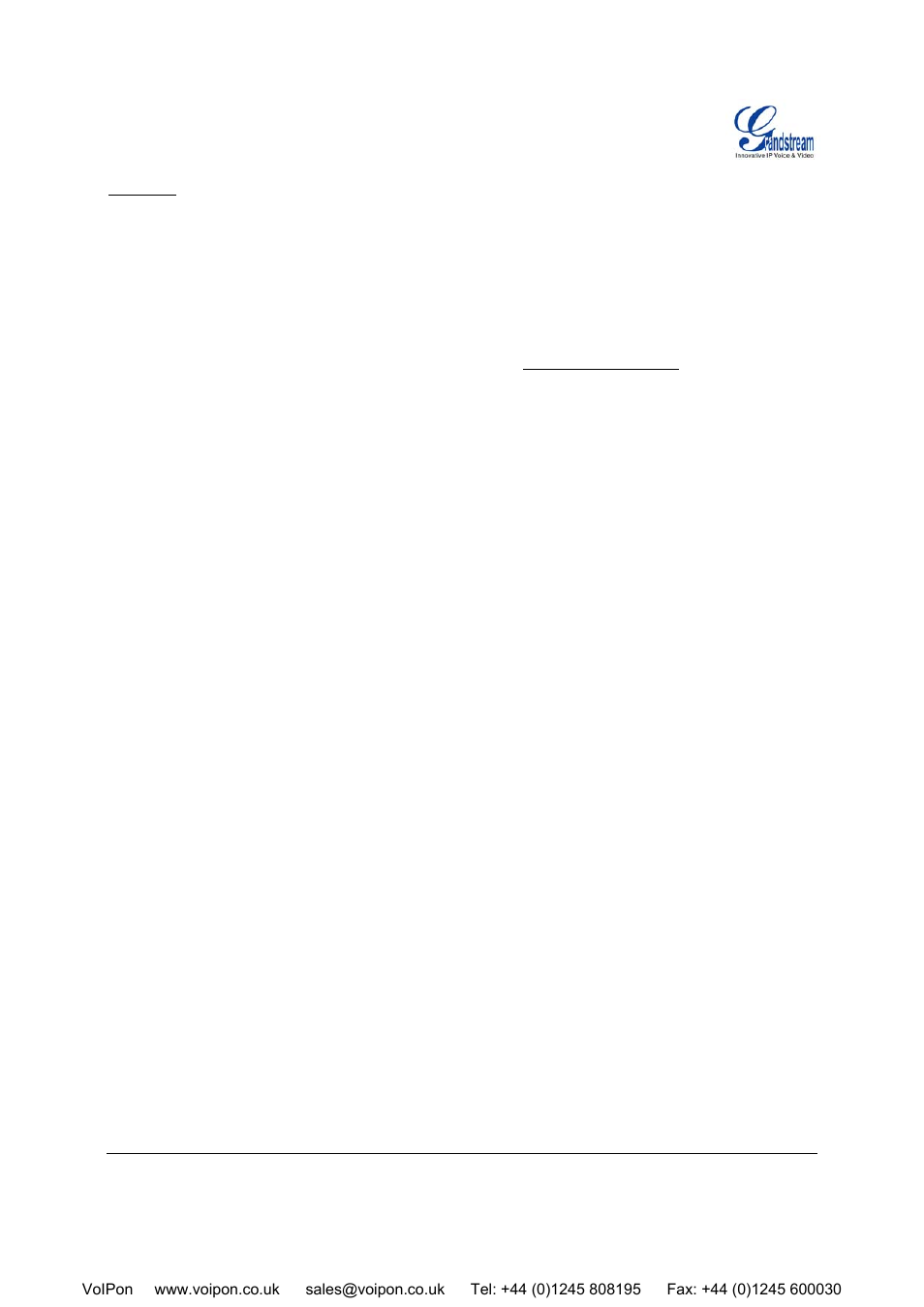 Grandstream Networks HT-496 User Manual | Page 28 / 33