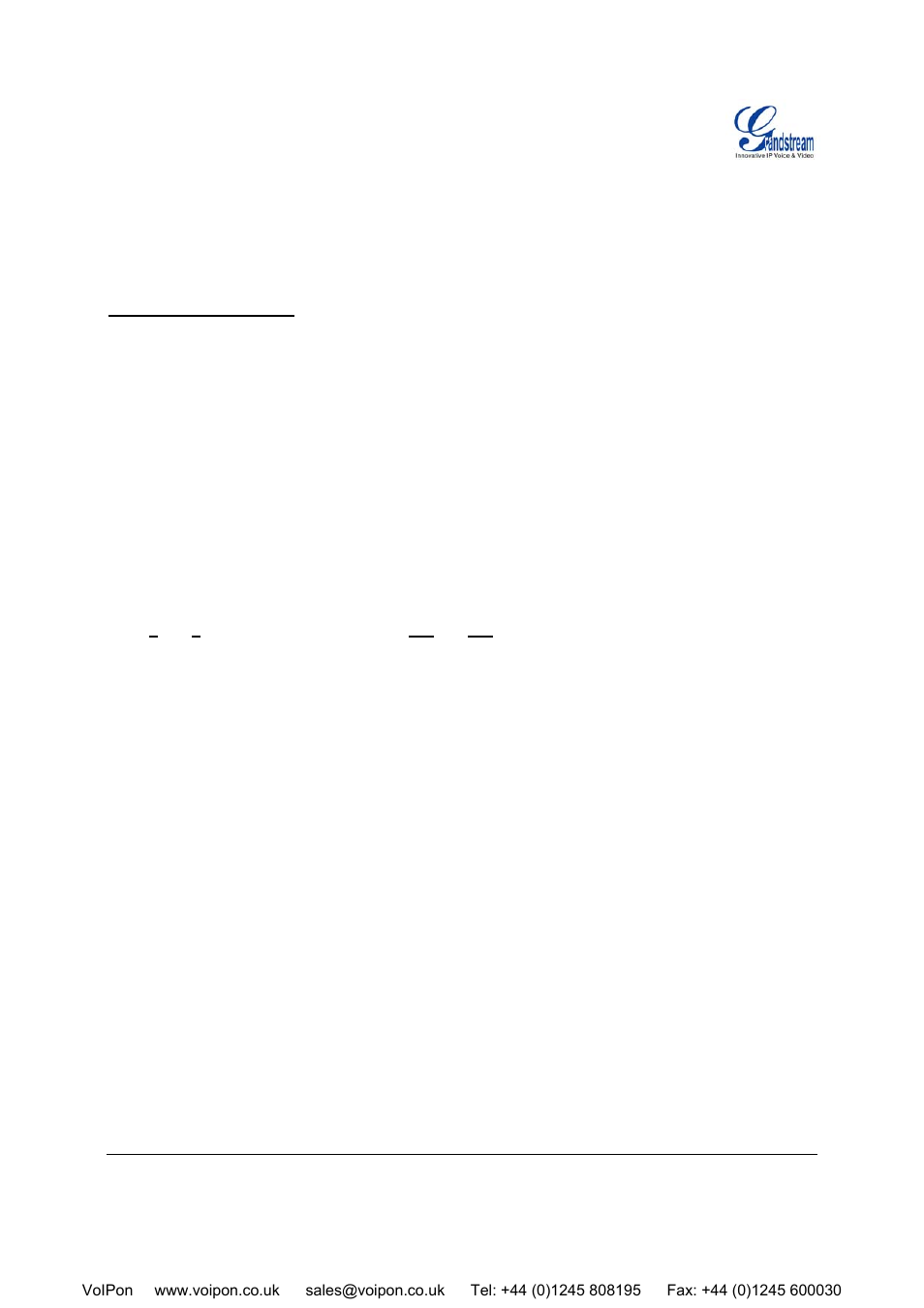 Restore factory default setting | Grandstream Networks HT-496 User Manual | Page 29 / 33