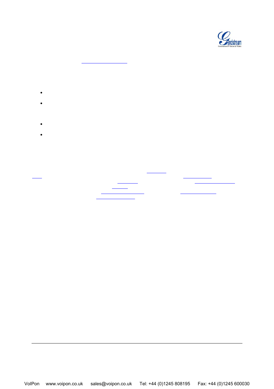 Grandstream Networks HT-496 User Manual | Page 31 / 33