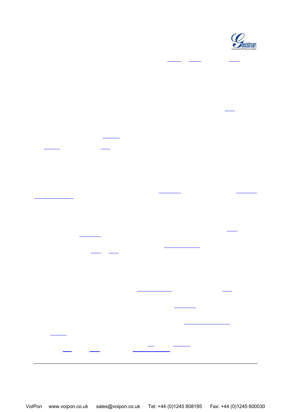 Grandstream Networks HT-496 User Manual | Page 32 / 33