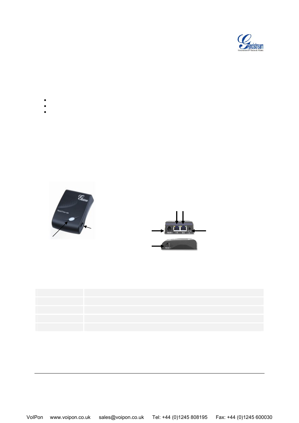 Installation | Grandstream Networks HT-496 User Manual | Page 5 / 33