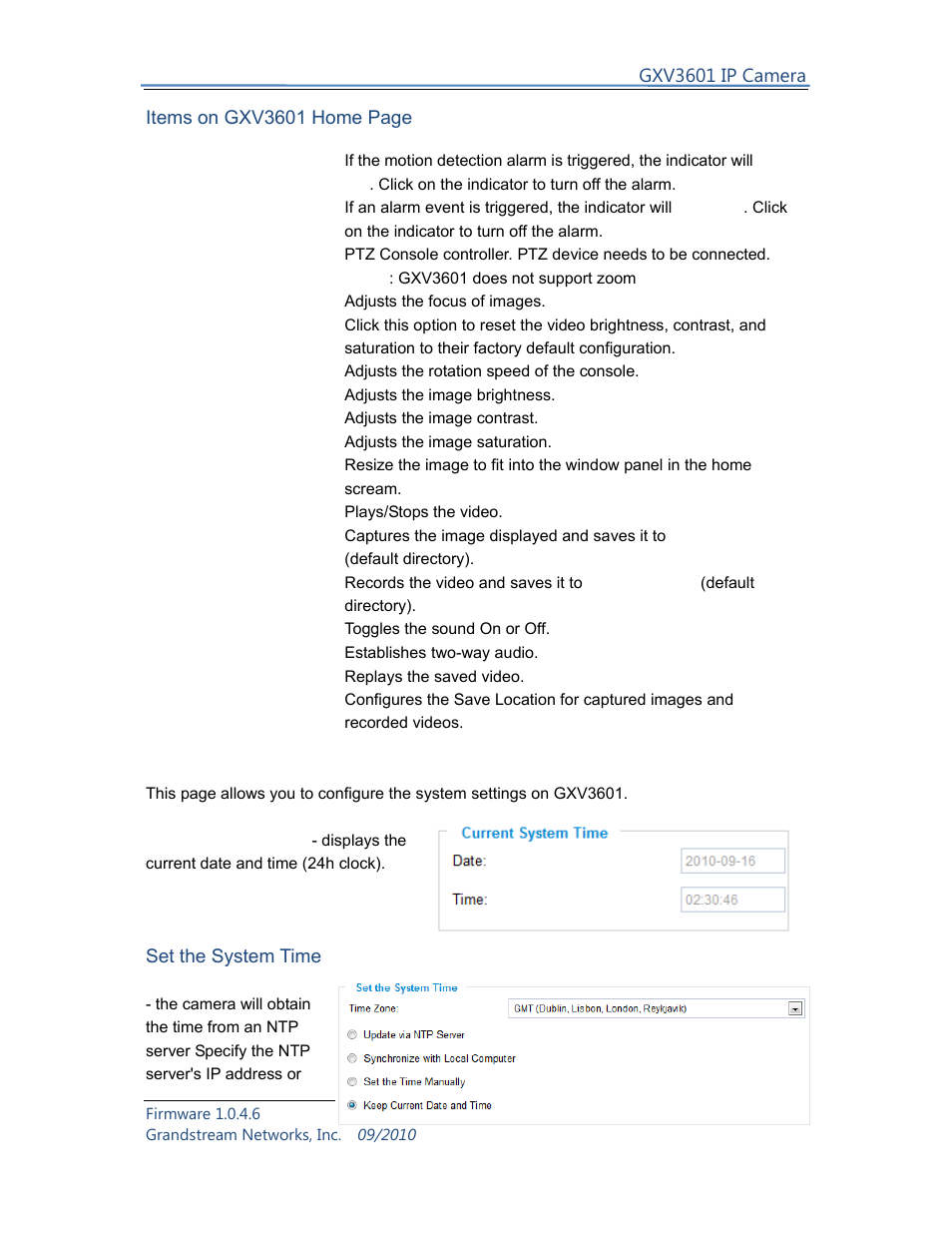 Grandstream Networks GXV3601 User Manual | Page 16 / 36