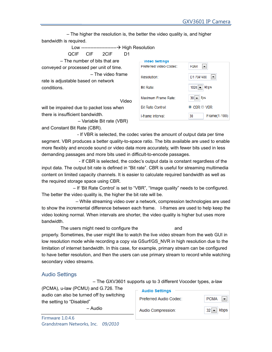 Grandstream Networks GXV3601 User Manual | Page 18 / 36