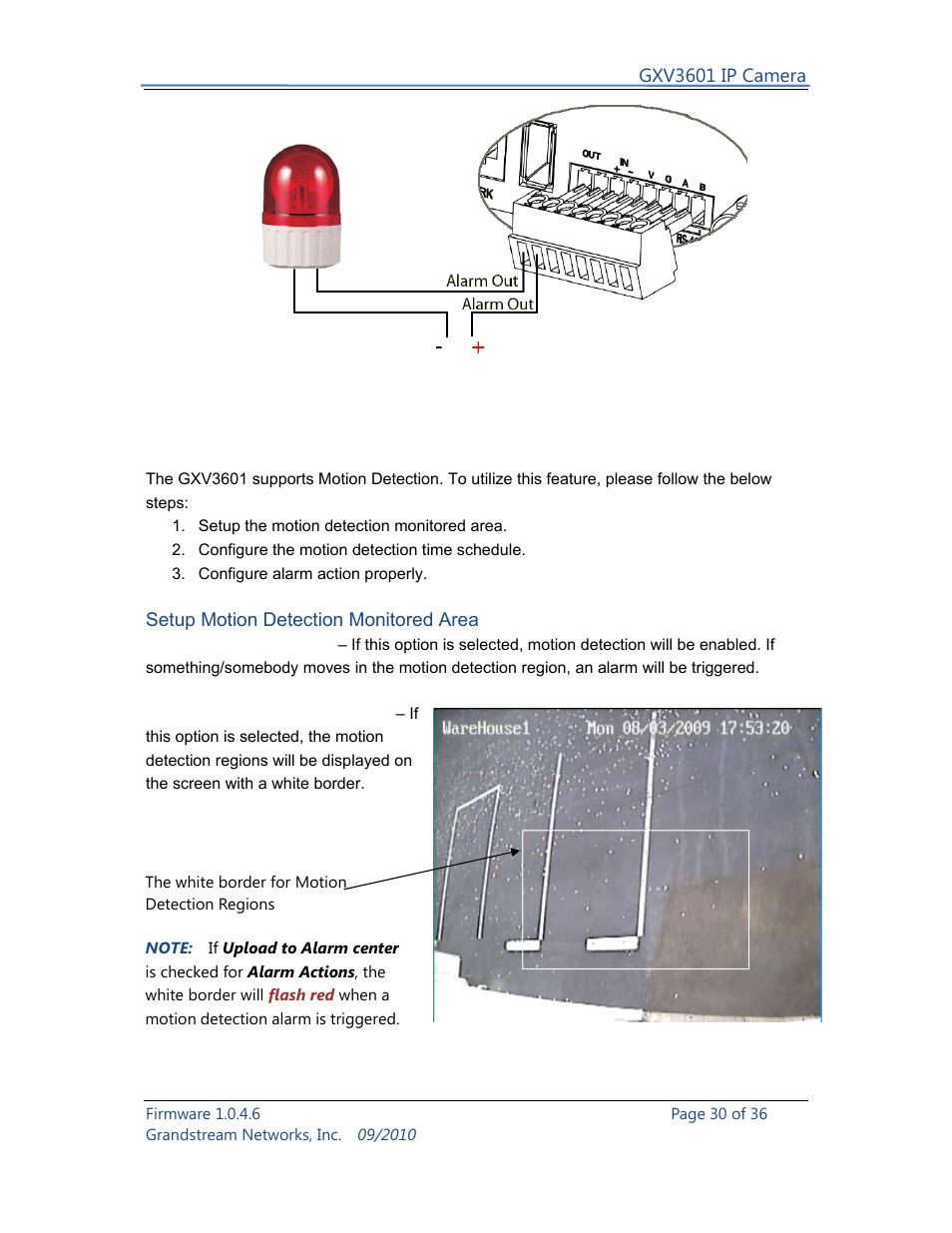 Grandstream Networks GXV3601 User Manual | Page 30 / 36