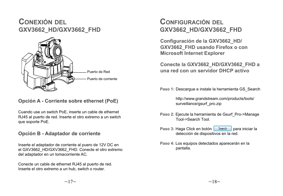 Onexión | Grandstream Networks GXV3662 User Manual | Page 11 / 44