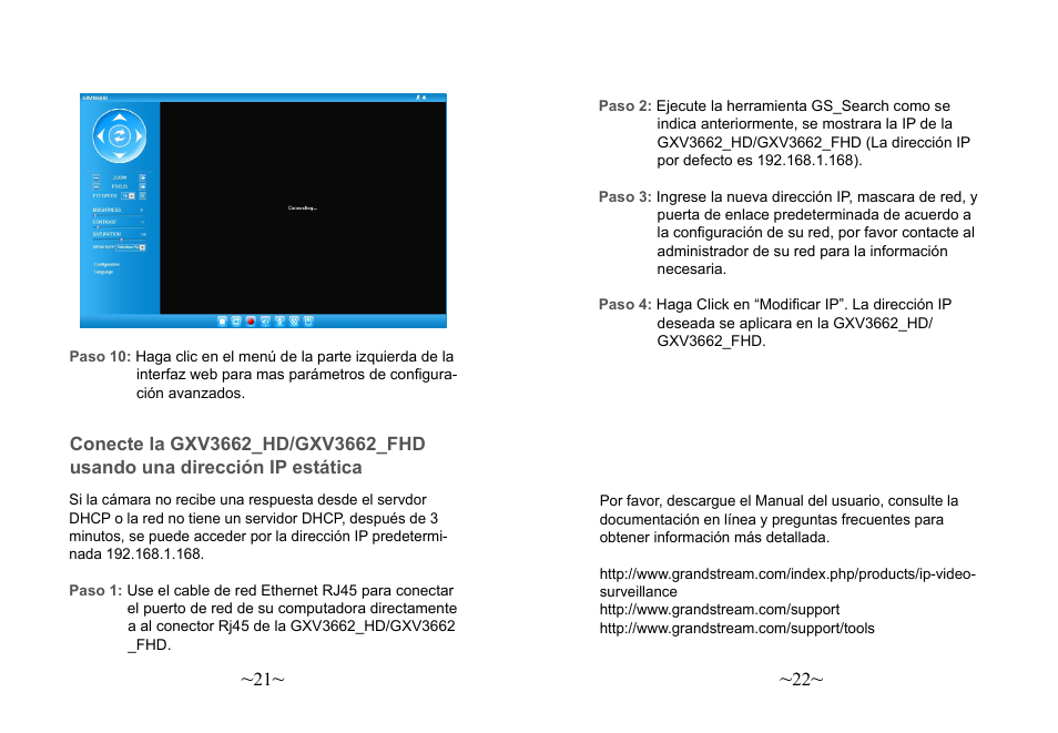 Grandstream Networks GXV3662 User Manual | Page 13 / 44