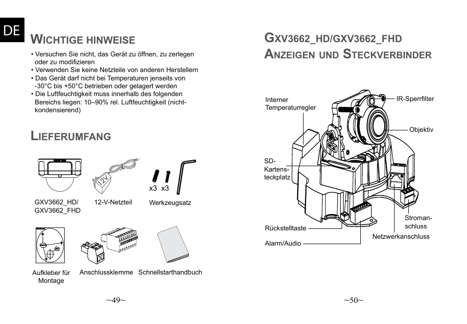 Grandstream Networks GXV3662 User Manual | Page 27 / 44