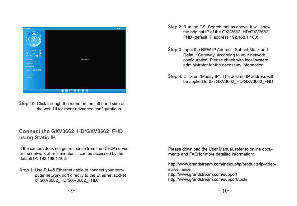 Grandstream Networks GXV3662 User Manual | Page 7 / 44