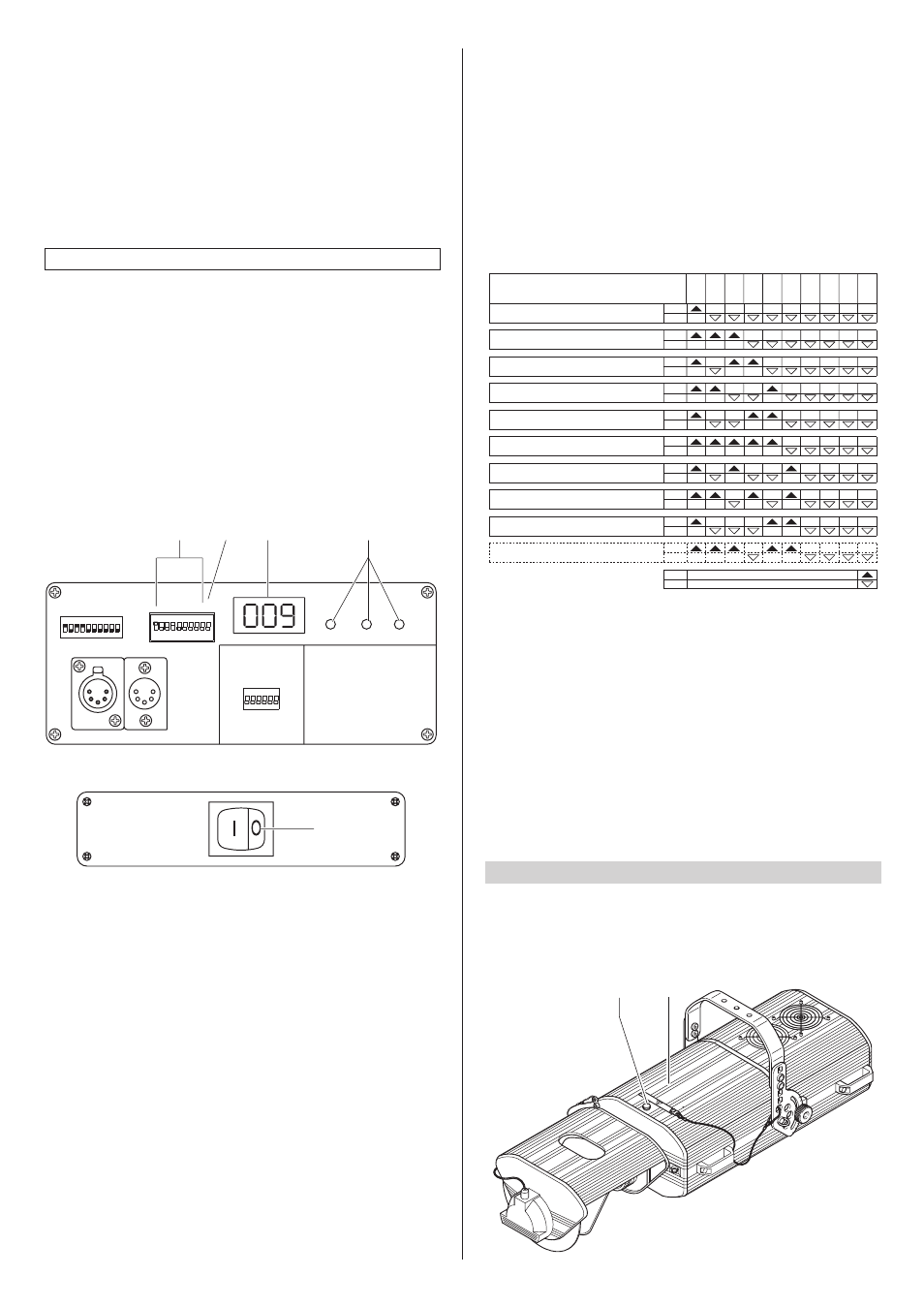 Maintenance, Code | Clay Paky GOLDEN SCAN 3 (HMI 1200 TV) User Manual | Page 4 / 7