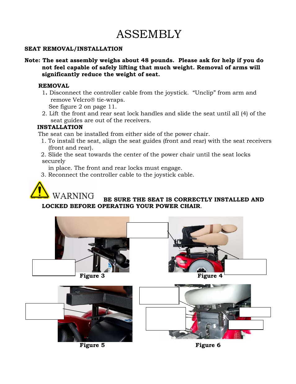 Assembly | Golden Technologies GP601 SS User Manual | Page 13 / 35