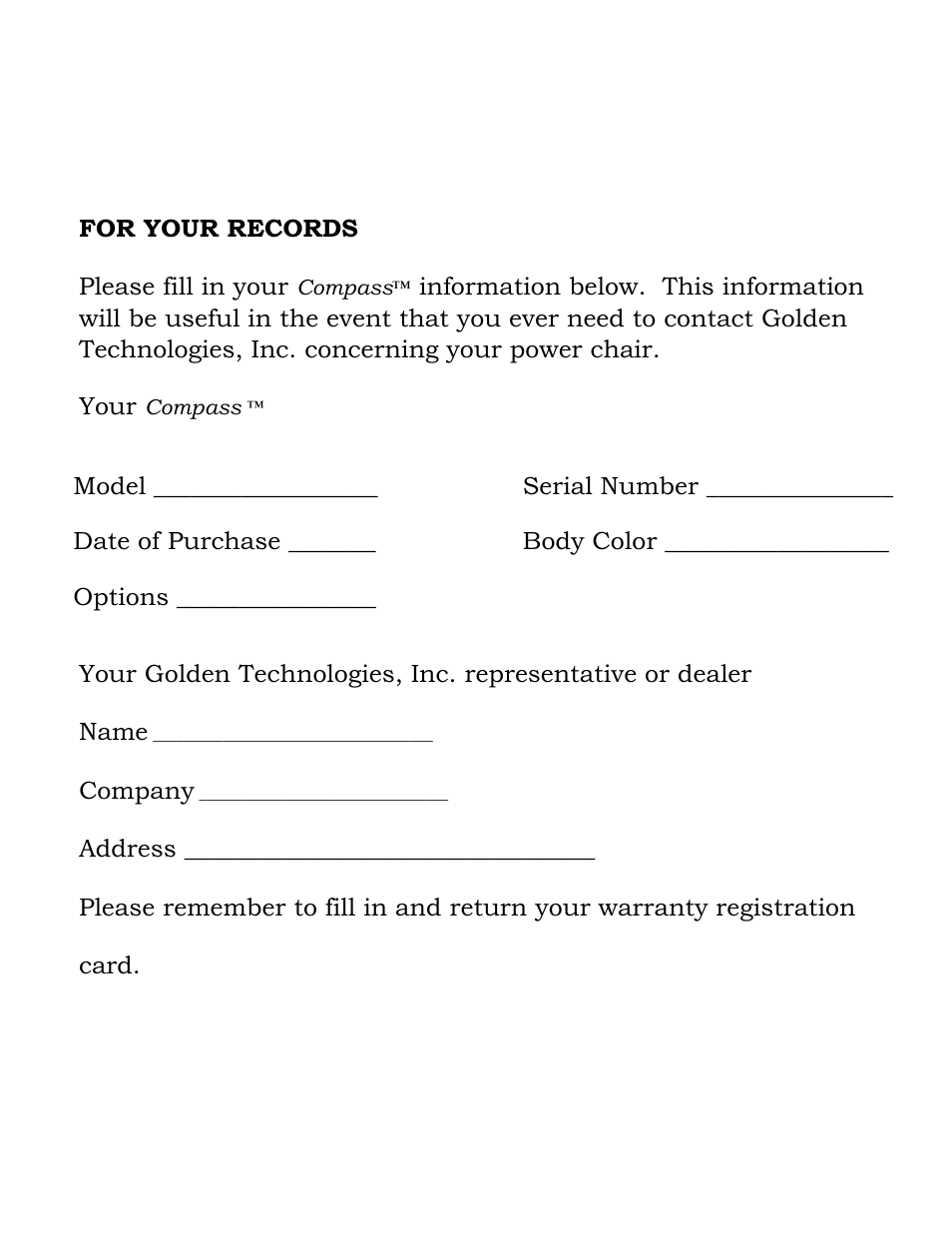 Golden Technologies GP601 SS User Manual | Page 2 / 35