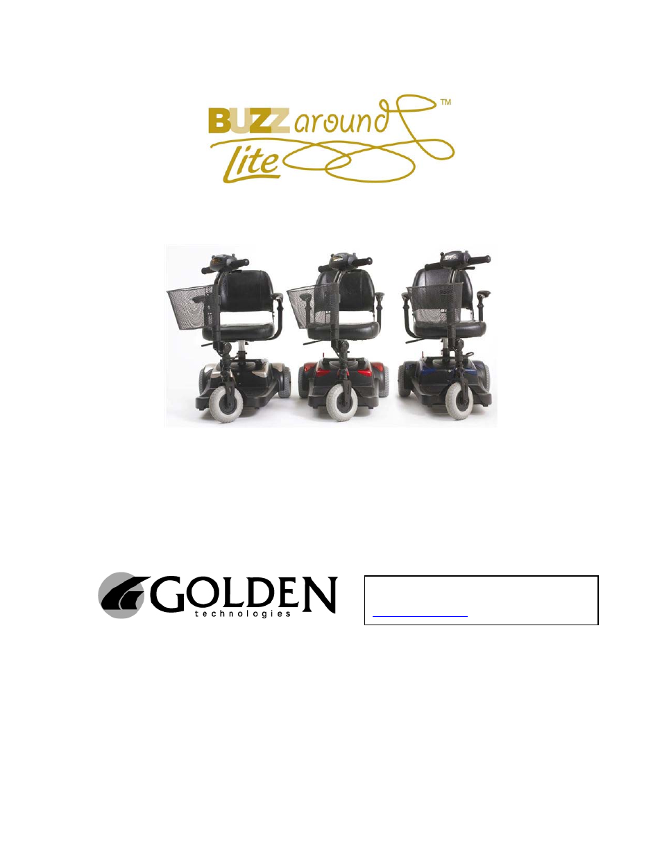 Golden Technologies GB106 User Manual | Page 40 / 40
