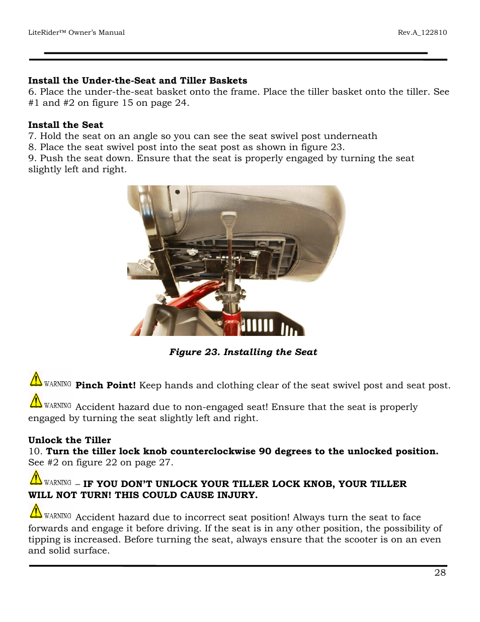 Viii. assembly | Golden Technologies GL140 User Manual | Page 29 / 43