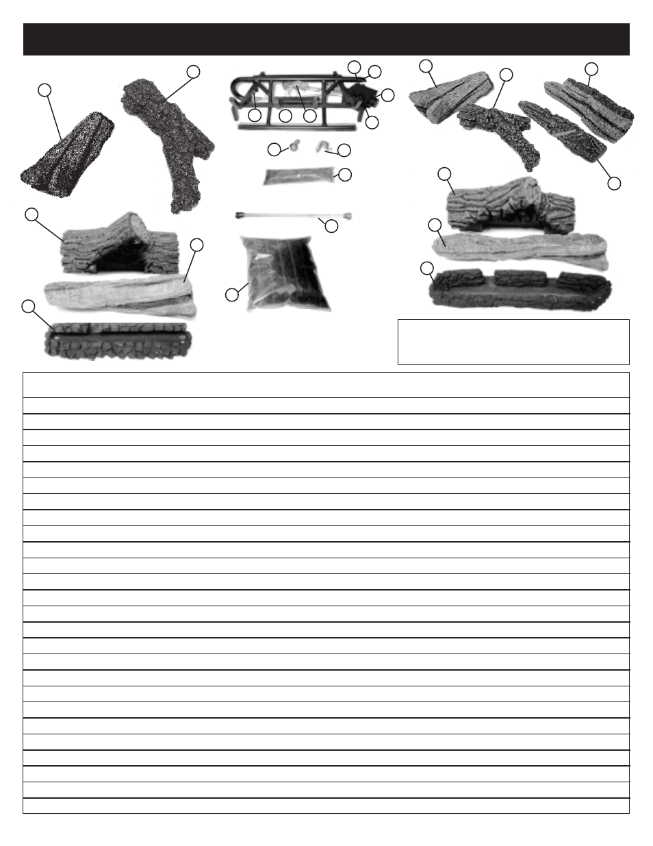 Parts list | Golden Technologies 18" - 24" & 30" User Manual | Page 10 / 11