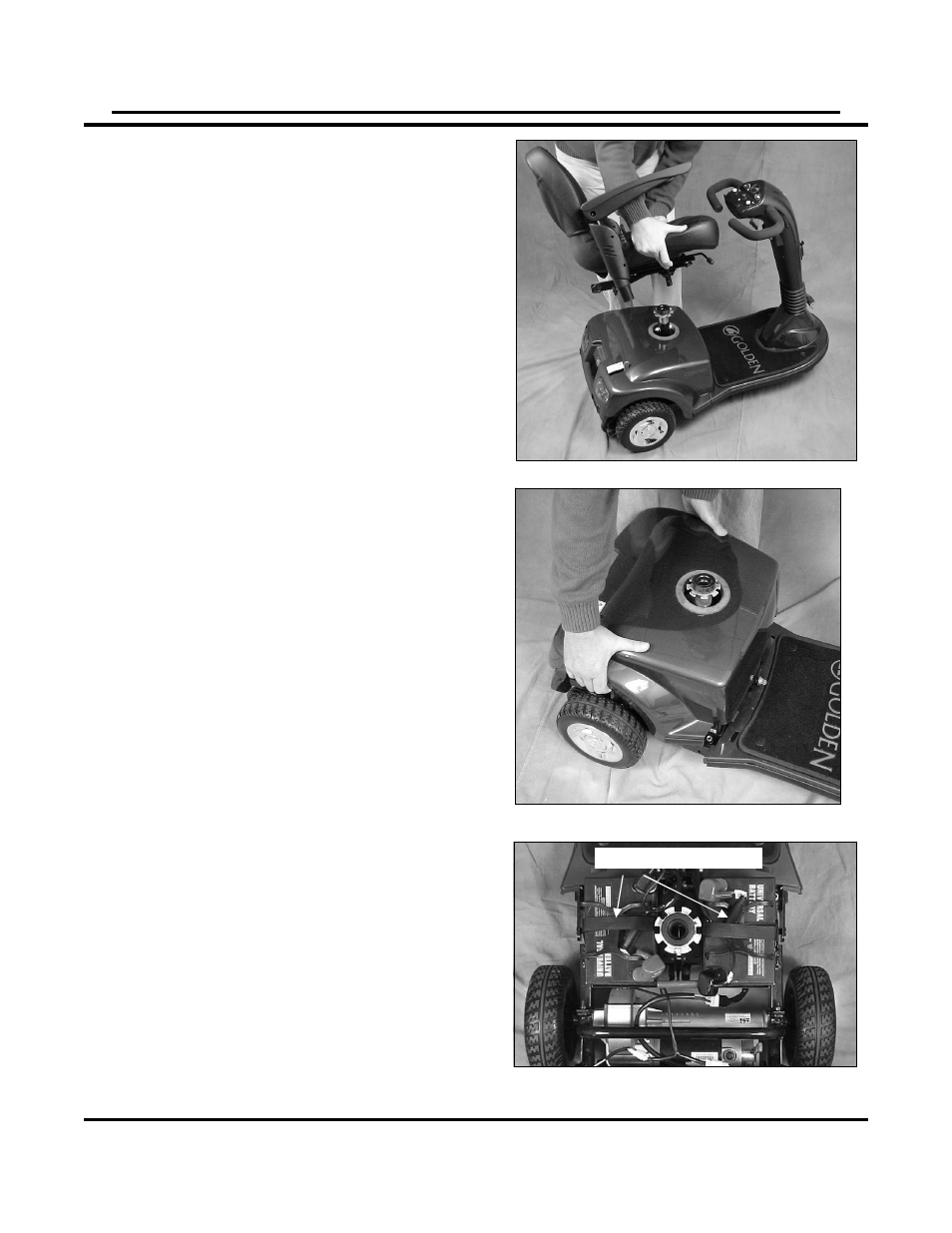 Vii. disassembly | Golden Technologies GC440 User Manual | Page 22 / 37