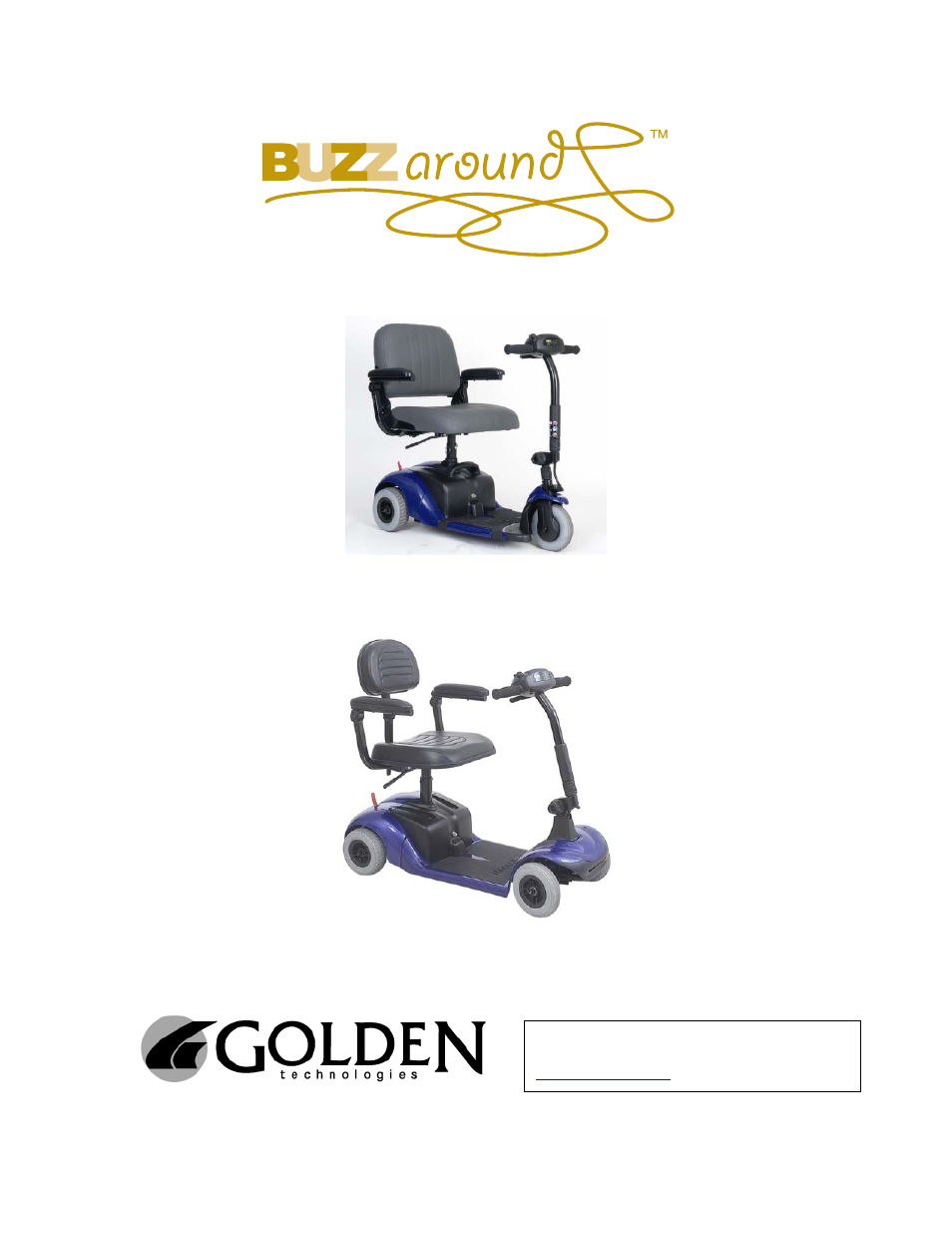 Golden Technologies GB 101 User Manual | 44 pages