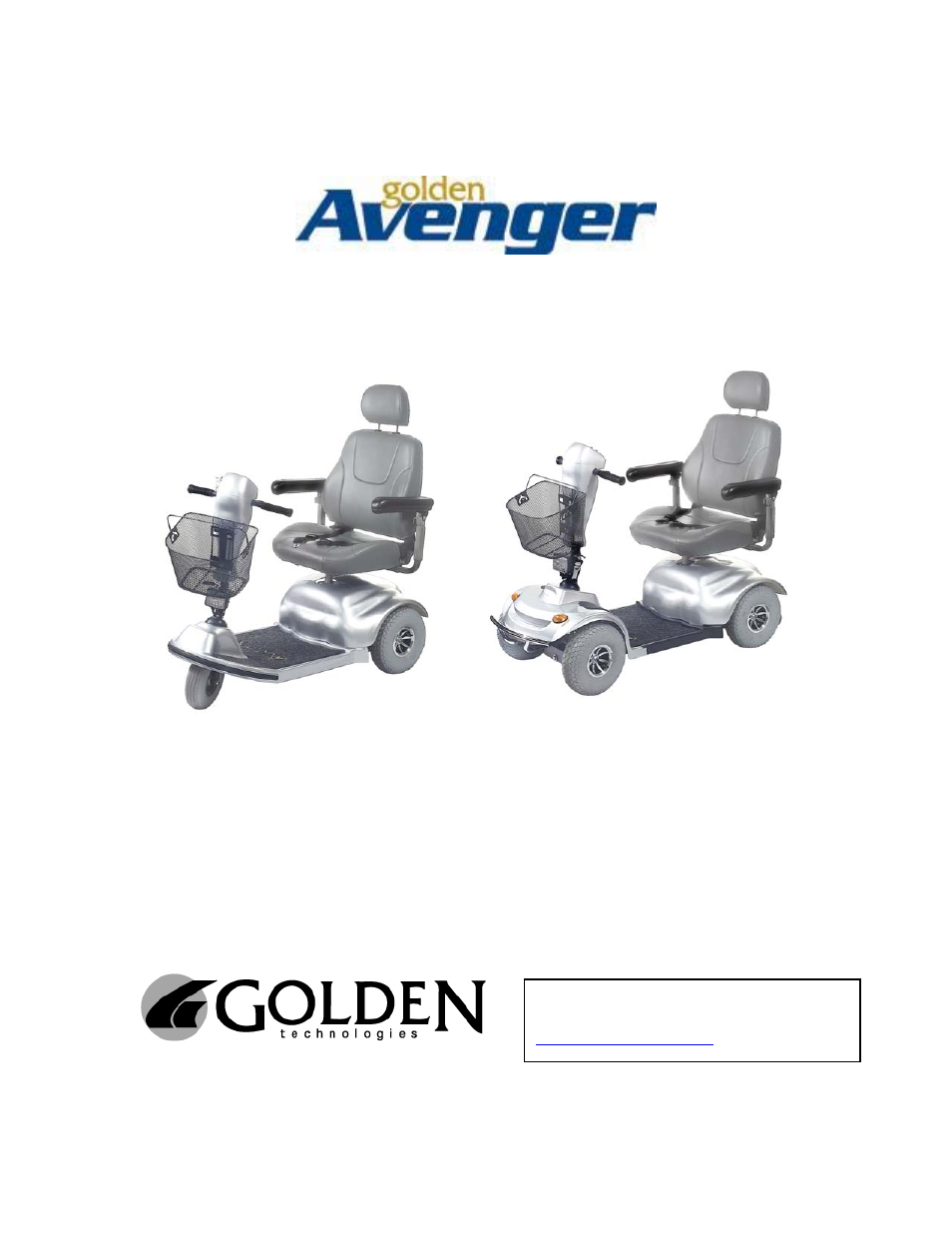 Golden Technologies AVENGER GA 531 User Manual | 38 pages